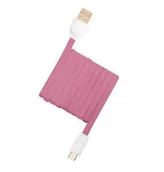 Akcesoria do telefonów stacjonarnych - ARKAS Kabel ARKAS USB Micro MBFL 10 Różowy - miniaturka - grafika 1