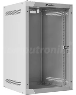 Lanberg Szafa wisząca 10 cali 9U 280x310mm szara + EKSPRESOWA WF10-2309-10S - Szafy rack - miniaturka - grafika 2