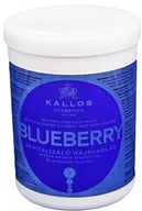 Maseczki do twarzy - Kallos Maska odbudowująca włosy Blueberry revitalizing hair mask 1000ml - miniaturka - grafika 1
