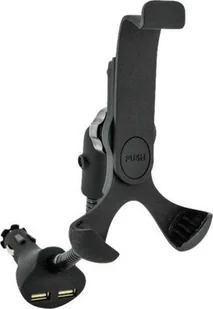 Schwaiger GmbH Schwaiger LHSP200 513 uniwersalny uchwyt na smartfona (zestaw  szt.) z łabędzia szyja czarna 4004005034639 - Uchwyty samochodowe do telefonów - miniaturka - grafika 2