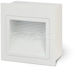 v-tac Oprawa schodowa LED V-TAC 3W LED Kwadrat Biała 230V VT-1143 4000K 100lm - Oprawy, klosze i abażury - miniaturka - grafika 3