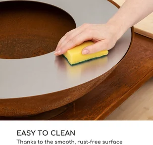 Blumfeldt Blumfeldt Savage 2.0 Wide, misa paleniskowa z grillem, bambusowa deska do krojenia, pokrowiec GDI11-Sav2.0 Wide-RU - Paleniska ogrodowe - miniaturka - grafika 6