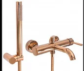 Baterie wannowe i prysznicowe - Rea B6695 Lungo Rose Gold Bateria wannowa - miniaturka - grafika 1