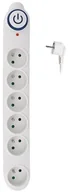 Przedłużacze i rozgałęźniki - Solight Przedłużacz z wyłącznikiem 6Z 5m - miniaturka - grafika 1