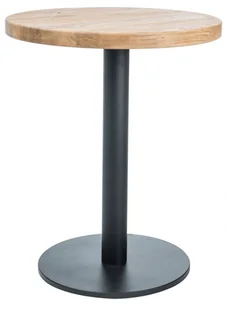 Signal Stół PURO II dąb lity 60x60 cm Dąb naturalny PURO2LDCFI60 - Stoły - miniaturka - grafika 2