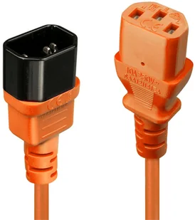 Lindy Kabel zasilający C14 C13 pomarańczowy 1m 30474 30474 - Kable - miniaturka - grafika 2