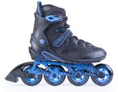 Rolki - Spokey Furry łyżworolki rozmiar 42 czarno-niebieski - miniaturka - grafika 1