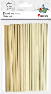 Patyki drewniane a"50szt.BG019 150x0,5mm - Zabawki kreatywne - miniaturka - grafika 2