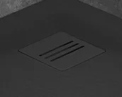 Odpływy liniowe - Radaway Kyntos pokrywa odpływu czarna HKA-64 HKA-64 - miniaturka - grafika 1