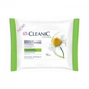 Cleanic Chusteczki do higieny intymnej Rumianek 10szt. - Chusteczki do higieny intymnej - miniaturka - grafika 2