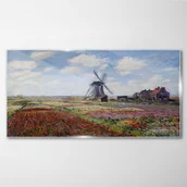 Obrazy i zdjęcia - PL Coloray Obraz Szklany Młyn Łąka Monet 120x60cm - miniaturka - grafika 1