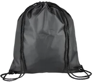 Plecaki - eBuyGB eBuyGB 10 sztuk nylonowych woreczków na plecak dla dzieci, kolor czarny 1206603-10 - miniaturka - grafika 1