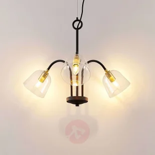 Lucande Lucande Anjita lampa wisząca szklane klosze 3-pkt. - Lampy sufitowe - miniaturka - grafika 5