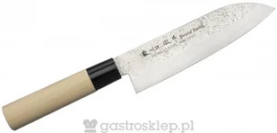 Satake Nóż Santoku 17cm Satake Nashiji Natural 801-416 - Noże kuchenne - miniaturka - grafika 2