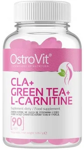OSTROVIT Ostrovit Cla Green Tea L Carnitine 90 caps Spalacz Tłuszczu - Witaminy i minerały dla sportowców - miniaturka - grafika 2