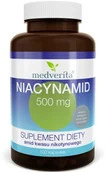 Witaminy i minerały dla sportowców - Medverita Medverita, Niacynamid, 500 mg, 100 kapsułek - miniaturka - grafika 1