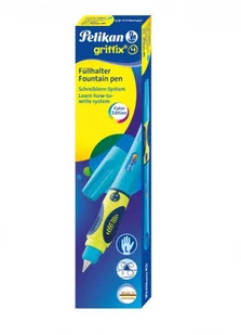 Pelikan 809177 wkład Griffix, dla osób leworęcznych, Neon Fresh Blue, 1 sztuki 809177 - Pióra kulkowe - miniaturka - grafika 2