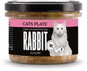 Mokra karma dla kotów - Cats plate Cats Plate Rabbit - karma z królikiem dla kotów 180g - miniaturka - grafika 1