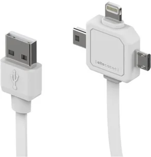 Allocacoc 07. Przewód do ładowania Power USB Cable - kompatybilny z Apple Lightning, Micro USB i Mini USB (9002/UC80CN) - Przedłużacze i rozgałęźniki - miniaturka - grafika 5