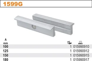 BETA NAKŁADKI(2SZT) ALU NA SZCZ.DO 1599-150 1599G/150 - Pozostałe wyposażenie warsztatu - miniaturka - grafika 2