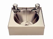 Inne urządzenia gastronomiczne - Vogue Umywalka ze stali nierdzewnej Korek na łańcuszku 305x268x (W) 165mm P088 - miniaturka - grafika 1