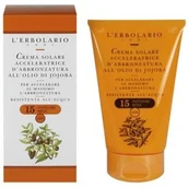 Balsamy i kremy do opalania - L'erbolario L'erbolario, Solare, balsam do ciała przyspieszający opalanie, SPF 15, 125 ml - miniaturka - grafika 1