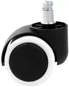 Fotele i krzesła biurowe - GlobalPlayers Kółka gumowe białe (5 szt.) KGB - miniaturka - grafika 1