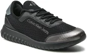 Sneakersy damskie - Calvin Klein Jeans Sneakersy Runner Laceup Sneaker Eva Tpu YM0YM00369 Czarny - miniaturka - grafika 1