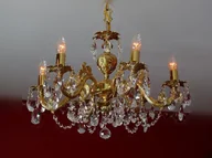 Lampy sufitowe - Elita bohemia Żyrandol 6-ramienny z mosiądzu L 857/6/04 - miniaturka - grafika 1
