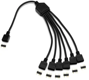 EK Water Blocks EK-D-RGB 6-krotny kabel rozdzielający 3831109821879 - Tuning komputera - akcesoria - miniaturka - grafika 2