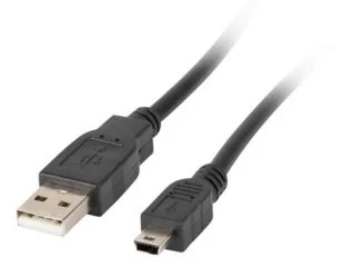 Lanberg Lanberg Kabel Lanberg CA-USBK-11CC-0018-BK (USB 2.0 M - Mini USB M; 1,8m; kolor czarny) 2_144811 - Kable komputerowe i do monitorów - miniaturka - grafika 2