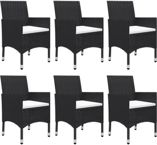 vidaXL 7-częściowy zestaw mebli ogrodowych czarny 3067765 - Meble ogrodowe - miniaturka - grafika 6