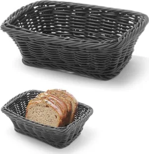 Hendi Koszyk prostokątny z polipropylenu czarny 190x130x60 mm - Wyposażenie lokali gastronomicznych - miniaturka - grafika 2