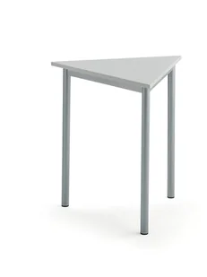 AJ Produkty Biurko BORS TRIANGEL, 700x700x720 mm, szary laminat, szary aluminium - Meble do szkół i przedszkoli AJ Produkty Biurko BORS TRIANGEL, 700x700x720 mm, szary laminat, szary aluminium - Meble do szkół i przedszkoli - miniaturka - grafika 1