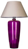 Lampy stojące - 4concepts Stojaca LAMPA stołowa BILBAO L019711203 abażurowa LAMPKA salonowa szara fioletowa L019711203 - miniaturka - grafika 1