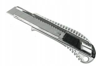 DEDRA NÓŻ 18MM OSTRZE ODŁAMYWANE,METALOWY+GUMA DISPLAY M9017P M9017P - Narzędzia warsztatowe - miniaturka - grafika 2