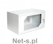 Szafy rack - Assmann Szafka wisząca 19 6U 550x350mm drzwi szklane RAL7035 (CL-19 06U) - miniaturka - grafika 1