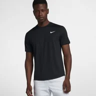 Tenis ziemny - Nike Męska koszulka z krótkim rękawem do tenisa NikeCourt Dri-FIT - Czerń 939134-010 - miniaturka - grafika 1