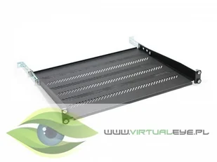 Półka Katlink 19" 1U 350mm Ral 9005 z podporą - Switche - miniaturka - grafika 2