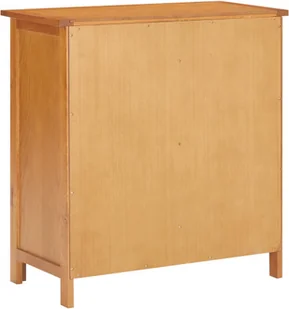 vidaXL Szafka, 70 x 35 x 75 cm, lite drewno dębowe - Szafki do salonu - miniaturka - grafika 6