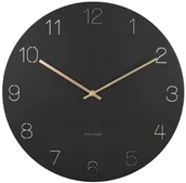 Zegary - Karlsson 5762BK stylowy zegar ścienny, śr. 40 cm - miniaturka - grafika 1