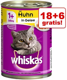 Whiskas 18 + 6 gratis! puszki, 24 x 390/400 g - La Carte, ryby w galarecie, 24 x 390 g - Mokra karma dla kotów Whiskas 18 + 6 gratis! puszki, 24 x 390/400 g - La Carte, ryby w galarecie, 24 x 390 g - Mokra karma dla kotów - miniaturka - grafika 2
