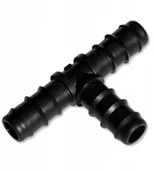 Inne akcesoria do nawadniania - Trójnik linii kroplującej 25x25x25 wtyk na wąż - miniaturka - grafika 1