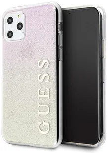 Guess Obudowa dla telefonów komórkowych Glitter Gradient pro iPhone 11 Pro GUHCN58PCUGLG Różowy - Etui i futerały do telefonów - miniaturka - grafika 2