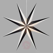 Ozdoby bożonarodzeniowe - Markslojd Dekoracyjna papierowa gwiazda Alva czarno-biała - miniaturka - grafika 1