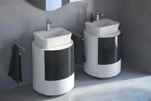 Besco Assos S-Line Glam Złota umywalka nablatowa 40x50x15cm #UMD-AP-NBZ - Umywalki - miniaturka - grafika 4