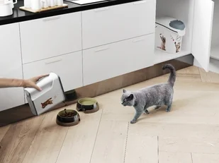 Curver Pojemnik na karmę lub żwirek dla kota 10kg 27L biały 241096 - Pojemniki kuchenne - miniaturka - grafika 5