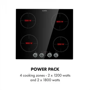 Płyta elektryczna do zabudowy Klarstein CP13-Kochheld-4 - Płyty elektryczne do zabudowy - miniaturka - grafika 3