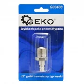 Akcesoria pneumatyczne - GEKO Szybkozłączka pneumatyczna typ męski GZ 1/2" 3204 G03408 - miniaturka - grafika 1