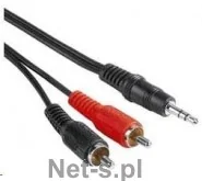 PremiumCord Kabel audio 3,5mm Jack - 2x Cinch 5m (M/M, stereo) (kjackcin5) - Kable - miniaturka - grafika 2